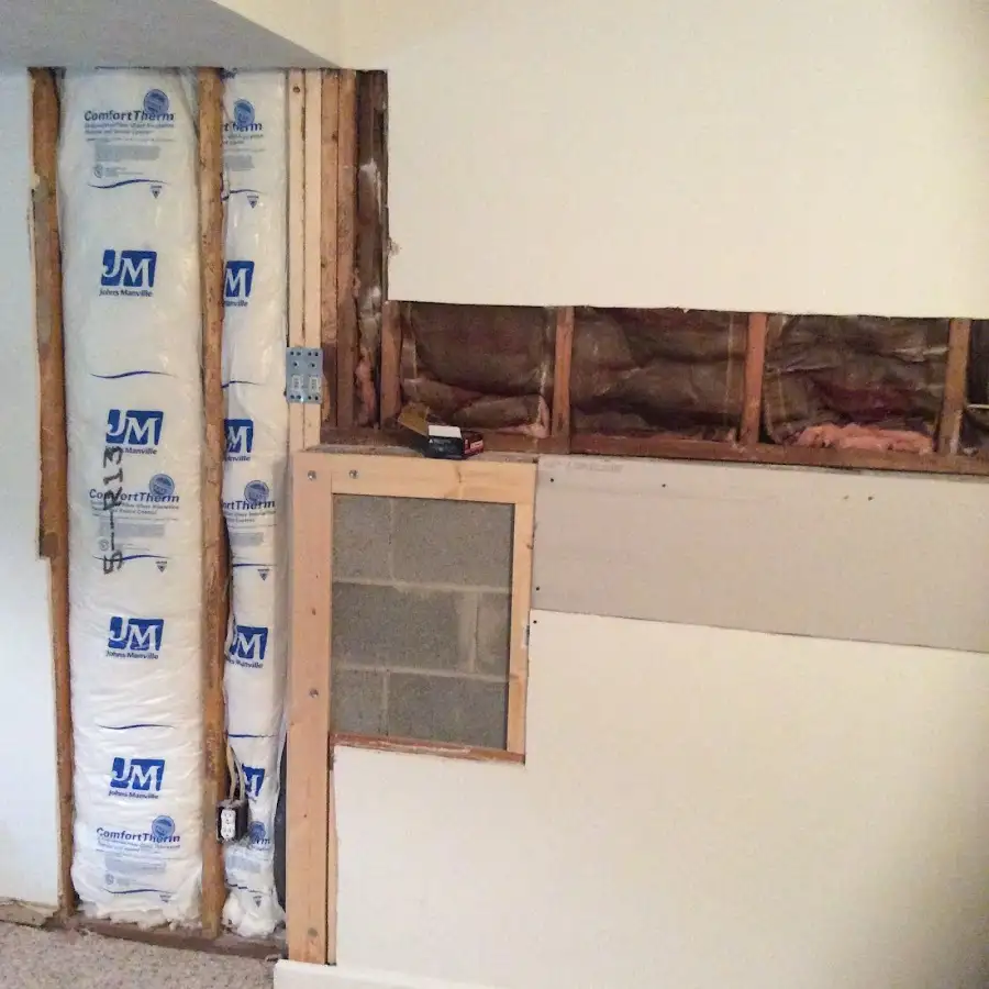 Wall insulation replacement during Odor Removal & Deodorization in Westford